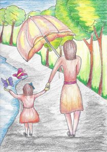 by Sana - My mom's endless love gives me freedom to persue my dreams and makes me happy!